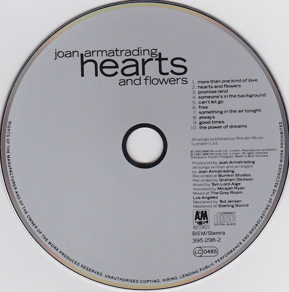 CD Joan Armatrading – Hearts And Flowers - USADO